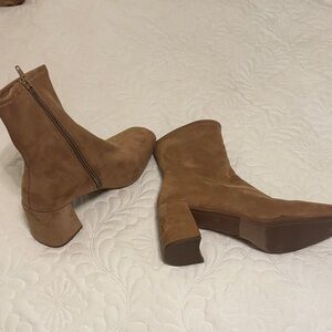 Tan Suede Ankle Boots